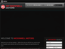 Tablet Screenshot of mcdonnellmotors.co.uk